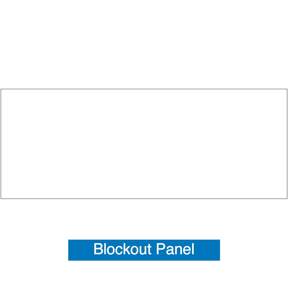19.7 x 7.4 ft. SEGO Modular Lightbox Display — Blockout Panel